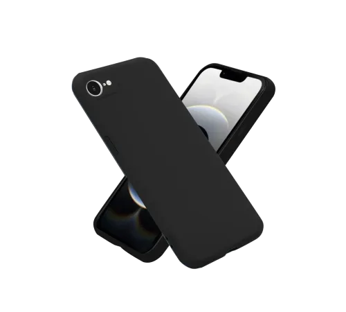 Newface iPhone 16E Kılıf Nano içi Kadife Silikon - Siyah Newface iPhone 16E Kılıf Nano içi Kadife Silikon - Siyah