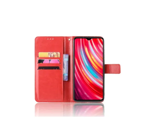 Newface Xiaomi Redmi Note 8 Pro Kılıf Trend S Plus Kapaklı Kılıf - Kırmızı Newface Xiaomi Redmi Note 8 Pro Kılıf Trend S Plus Kapaklı Kılıf - Kırmızı