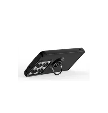 Newface Xiaomi Mi 15 Kılıf Montreal Yüzüklü Silikon Kapak - Siyah