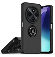 Newface Realme C75 4G Kılıf Montreal Yüzüklü Silikon Kapak - Siyah