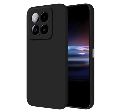 Newface Xiaomi Mi 14T Pro Kılıf Nano içi Kadife Silikon - Siyah
