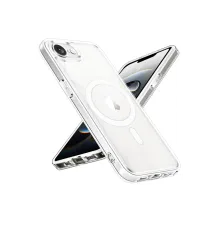 Newface iPhone 16E Kılıf Magneticsafe Şeffaf Silikon - Şeffaf