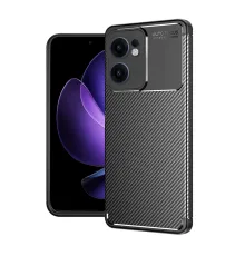 Newface Oppo Reno 13F Kılıf Auto Focus Karbon Kapak - Siyah