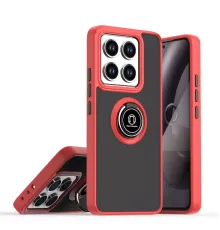 Newface Xiaomi Mi 14T Montreal Yüzüklü Silikon Kapak - Kırmızı