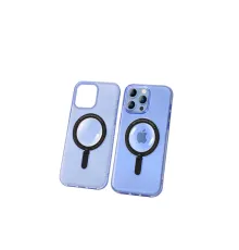 Joko iPhone 14 Pro Max Kılıf Zoom Standlı Silikon - Sierra Blue