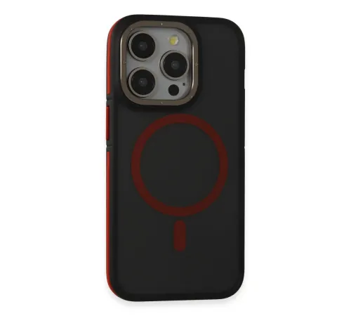 Joko iPhone 14 Pro Kılıf Rocky Magsafe Kapak - Siyah-Kırmızı Joko iPhone 14 Pro Kılıf Rocky Magsafe Kapak - Siyah-Kırmızı