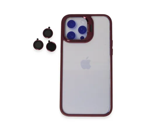 Joko iPhone 13 Pro Max Kılıf Roblox Lens Standlı Kapak - Bordo Joko iPhone 13 Pro Max Kılıf Roblox Lens Standlı Kapak - Bordo