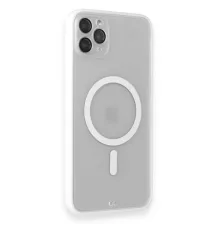 Newface iPhone 11 Pro Max Kılıf Grand Magneticsafe Kapak - Beyaz