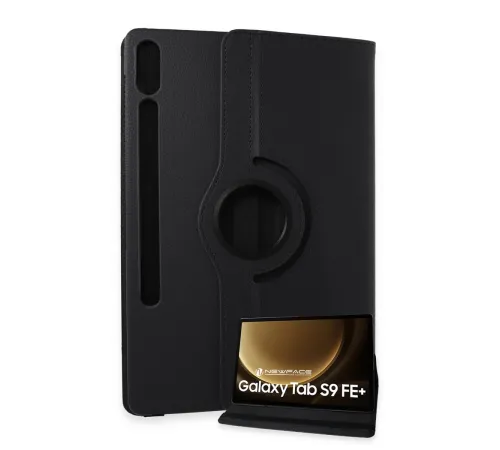 Newface Samsung Galaxy X610 Tab S9 FE Plus 12.4 Kılıf 360 Tablet Deri Kılıf - Siyah Newface Samsung Galaxy X610 Tab S9 FE Plus 12.4 Kılıf 360 Tablet Deri Kılıf - Siyah