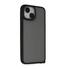 Newface iPhone 15 Kılıf Elegant Kapak - Siyah