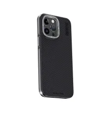 Joko iPhone 15 Pro Max Kılıf Aramid 600D Kevlar Karbon Fiber Magsafe Kapak - Gri