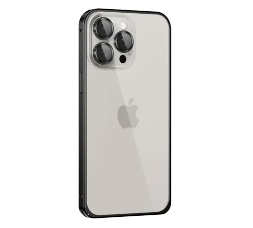 Joko iPhone 15 Pro Max Metal Bumper Mat Kapak - Siyah Joko iPhone 15 Pro Max Metal Bumper Mat Kapak - Siyah