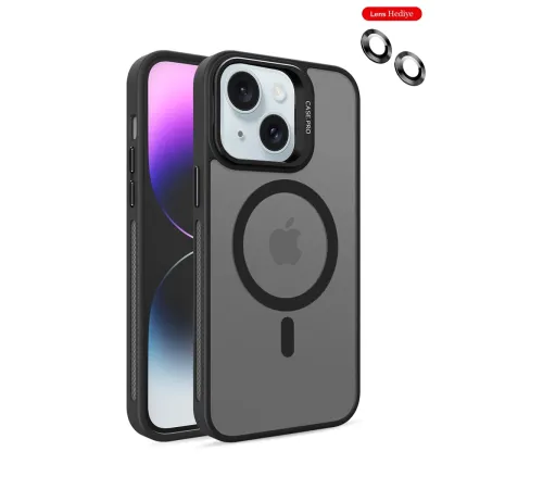 Joko iPhone 14 Kılıf Flet Lens Magsafe Kapak - Siyah Joko iPhone 14 Kılıf Flet Lens Magsafe Kapak - Siyah