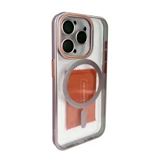Joko iPhone 15 Pro Crown Lens Standlı Magsafe Kapak - Pembe