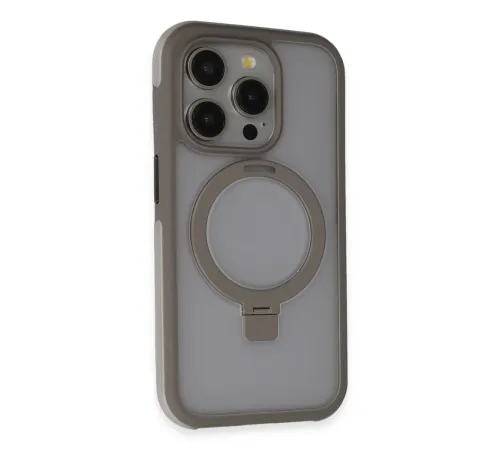 Joko iPhone 15 Pro Max Zorda Airbag Magsafe Standlı Kapak - Siyah