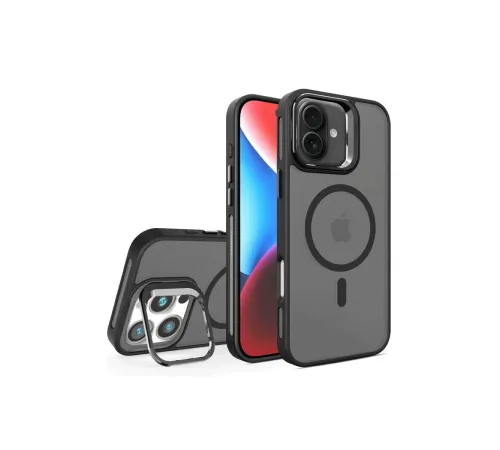 Joko iPhone 16 Flet Lens Magsafe Kapak - Siyah Joko iPhone 16 Flet Lens Magsafe Kapak - Siyah