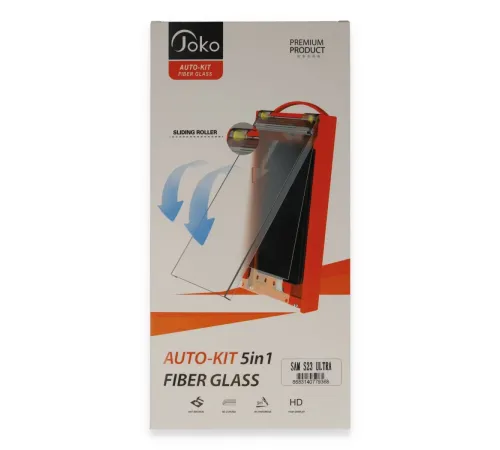 Joko Samsung Galaxy S23 Ultra AutoKit 5in1 Fiber Cam Ekran Koruyucu Joko Samsung Galaxy S23 Ultra AutoKit 5in1 Fiber Cam Ekran Koruyucu