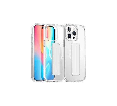 Joko iPhone 15 Pro Max Kılıf Alfa Magsafe Standlı Kapak - Şeffaf Joko iPhone 15 Pro Max Kılıf Alfa Magsafe Standlı Kapak - Şeffaf
