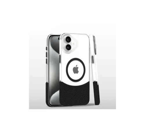 Joko iPhone 16 Carbon Puzzle Magsafe Kapak - Siyah Joko iPhone 16 Carbon Puzzle Magsafe Kapak - Siyah