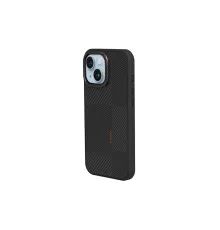 Joko iPhone 15 Orange Karbon Magsafe Kapak - Siyah