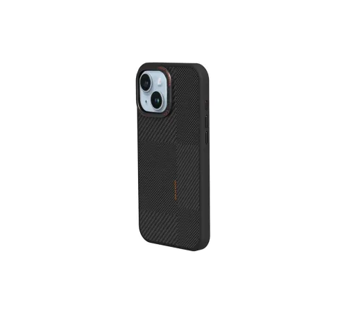 Joko iPhone 15 Orange Karbon Magsafe Kapak - Siyah Joko iPhone 15 Orange Karbon Magsafe Kapak - Siyah