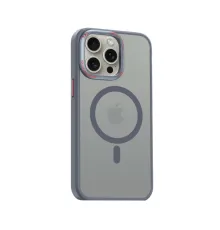 Movenchy iPhone 15 Pro Kılıf Radyant Magsafe Kapak - Titan Gri