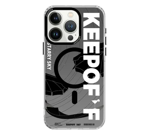 Keep Off iPhone 15 Pro Max Summer Travel Magsafe Kapak - Starry Night Keep Off iPhone 15 Pro Max Summer Travel Magsafe Kapak - Starry Night