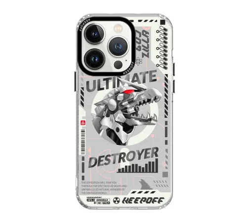 Keep Off iPhone 15 Pro Max DNA Magsafe Kapak - Godzilla Keep Off iPhone 15 Pro Max DNA Magsafe Kapak - Godzilla