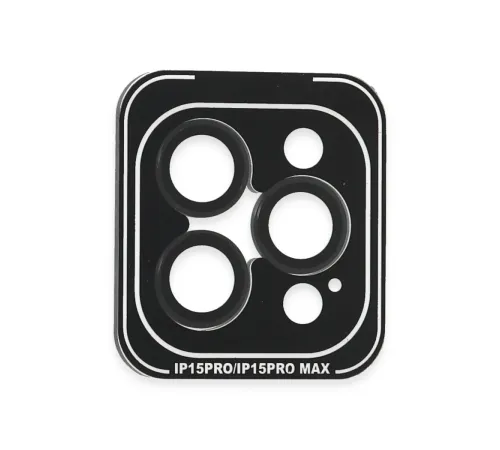 Joko iPhone 15 Pro Max PVD Metal Kamera Lens - Siyah Joko iPhone 15 Pro Max PVD Metal Kamera Lens - Siyah
