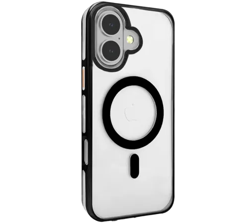 Joko iPhone 16 Gleam PC Sert Magsafe Kılıf - Şeffaf-Siyah Joko iPhone 16 Gleam PC Sert Magsafe Kılıf - Şeffaf-Siyah