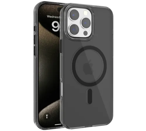 Joko iPhone 16 Pro Max Gleam PC Sert Magsafe Kılıf - Siyah Joko iPhone 16 Pro Max Gleam PC Sert Magsafe Kılıf - Siyah