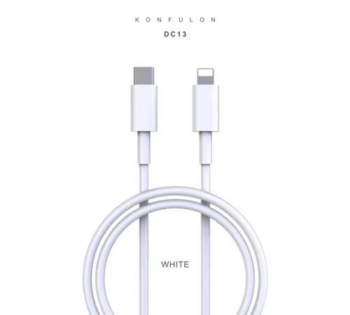 Konfulon DC13 1M 20W Type-C to Lightning Kablo iphone Uyumlu Konfulon DC13 1M 20W Type-C to Lightning Kablo iphone Uyumlu
