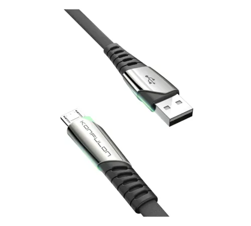 Konfulon DC16 Micro USB Kablo 1M 2.4A - Siyah Konfulon DC16 Micro USB Kablo 1M 2.4A - Siyah