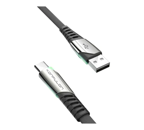 Konfulon DC18 Type-C Kablo 1M 5A - Siyah Konfulon DC18 Type-C Kablo 1M 5A - Siyah