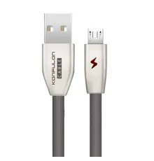Konfulon S53 Led Işıklı Micro USB Kablo 1M 3A - Siyah
