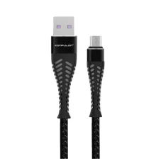 Konfulon S61 Micro USB Kablo 1.2M 2.1A - Siyah
