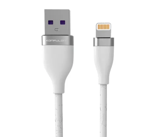 Konfulon S83 Seramik Uçlu Lightning Kablo iphone Uyumlu 1M 3.1A - Beyaz Konfulon S83 Seramik Uçlu Lightning Kablo iphone Uyumlu 1M 3.1A - Beyaz