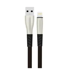 Konfulon S89 Metal Uçlu Lightning Kablo iphone Uyumlu 1M 2.4A - Siyah