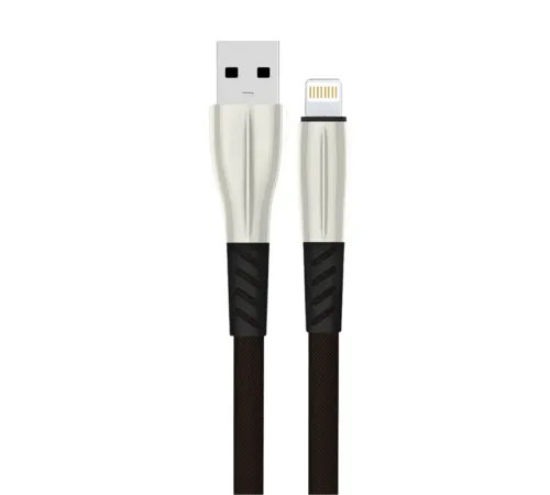 Konfulon S89 Metal Uçlu Lightning Kablo iphone Uyumlu 1M 2.4A - Siyah Konfulon S89 Metal Uçlu Lightning Kablo iphone Uyumlu 1M 2.4A - Siyah