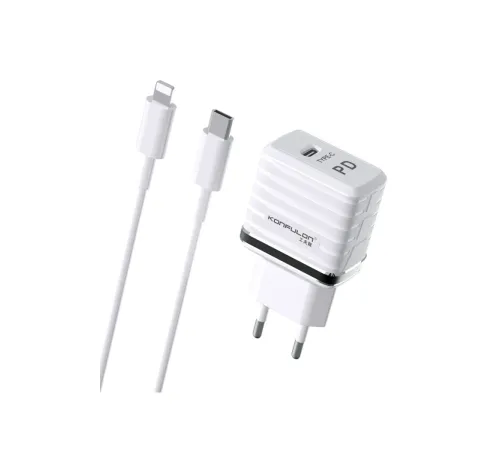 Konfulon C32D 20W PD Şarj Cihazı + DC13 1M 20W Type-C to Lightning Kablolu Şarj Cihazı iphone Uyumlu Konfulon C32D 20W PD Şarj Cihazı + DC13 1M 20W Type-C to Lightning Kablolu Şarj Cihazı iphone Uyumlu