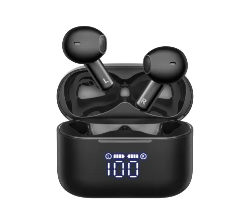 Tozo T21 Tonal Fits Dijital Şarj Göstergeli IPX8 Su Geçirmez 14.2mm Dinamik Sürücü Kablosuz TWS Airpods Kulaklık - Siyah Tozo T21 Tonal Fits Dijital Şarj Göstergeli IPX8 Su Geçirmez 14.2mm Dinamik Sürücü Kablosuz TWS Airpods Kulaklık - Siyah