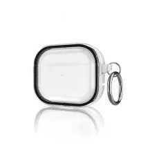 Movenchy Airpods Pro 2 (2.nesil) Shiny Şeffaf Kılıf - Siyah