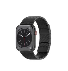 Movenchy Watch 45mm Carbon Steel Kordon - Siyah