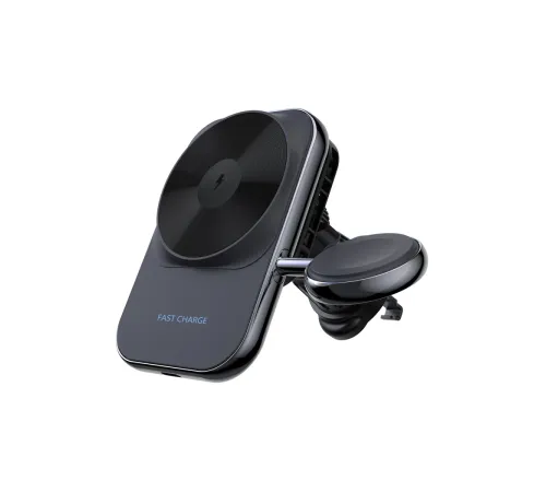 Newface S15 2in1 Izgara Klipsli 15W Telefon ve 5W Apple Watch Kablosuz Şarj Destekli Soğutucu Fanlı Manyetik Magsafe Araç Tutucu - Siyah Newface S15 2in1 Izgara Klipsli 15W Telefon ve 5W Apple Watch Kablosuz Şarj Destekli Soğutucu Fanlı Manyetik Magsafe Araç Tutucu - Siyah