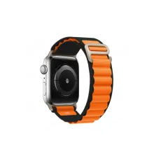 Newface Apple Watch Ultra 49mm Mountain Kordon - Siyah-Turuncu