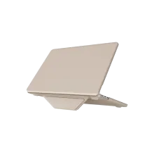 Newface Macbook Pro 14 2021 Macbook Deri Kapak - Gold