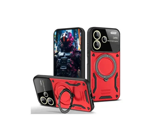 Newface Xiaomi Redmi Note 13 Pro Plus Joy Lens Standlı Kapak - Kırmızı Newface Xiaomi Redmi Note 13 Pro Plus Joy Lens Standlı Kapak - Kırmızı