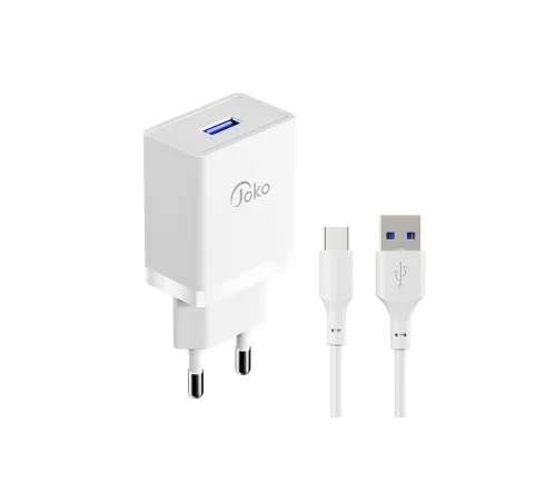 Joko JK77 12W + PX18 1M 2.4A Usb to Type-C Kablolu PD Şarj Cihazı Joko JK77 12W + PX18 1M 2.4A Usb to Type-C Kablolu PD Şarj Cihazı